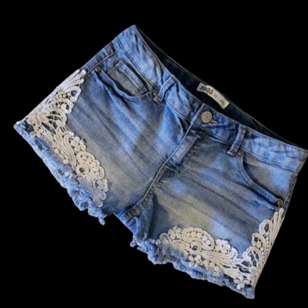 Mudd Girls Shortie Denim Shorts